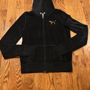 Rare Pink Victoria’s Secret Black Velour Gold Sequin Tracksuit Vintage S HTF Y2K